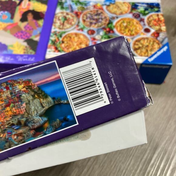 Puzzles Lot of 3 500-1000 Piece Jigsaw Puzzle Cinque Terre Italy Landscape - Picture 5 of 9